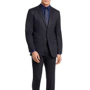 Theory Men's Xylo Tonal Knit Twill Regular Fit Sport Coat Blazer Black 40R NWT